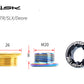 RISK Titanium Alloy Crank / Bottom Bracket Cap for Shimano XT XTR M20x8mm (2pcs） RT122