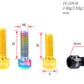 RISK Titanium Alloy Disc Brake Calipper Fixed Bolts M6x20/18/16mm RT032-033-034( 4pcs)
