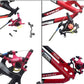 Zoom Bike Bicycle Cycling HB-100 Hydraulic Disc Brake Calipers Front & Rear Set Line Pull with Floating Rotor & Cable