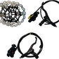 Zoom Hydraulic Disc Brakes Mountain Bike Sets MTB Front & Rear Set with Floating Disc Rotor 160mm & Color Bolts
