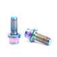 RISK Titanium Alloy Bike Water Cage Bolts M5x12mm with Washer