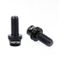 RISK Titanium Alloy Bike Water Cage Bolts M5x12mm with Washer